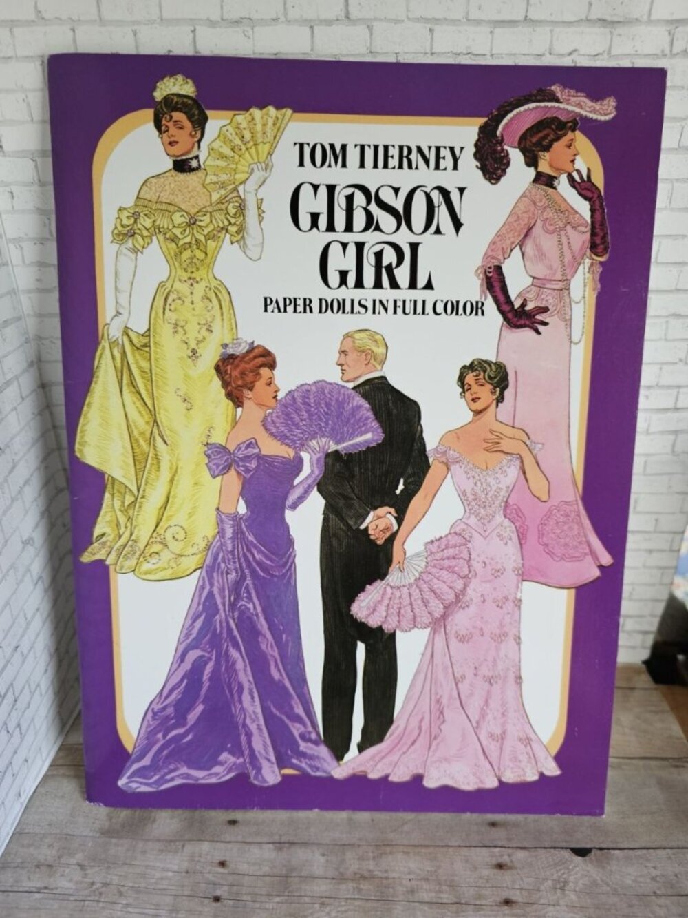 Tom Tierney Gibson Girl Paper Dolls In Full Color Dover Vintage Unused Book 1985